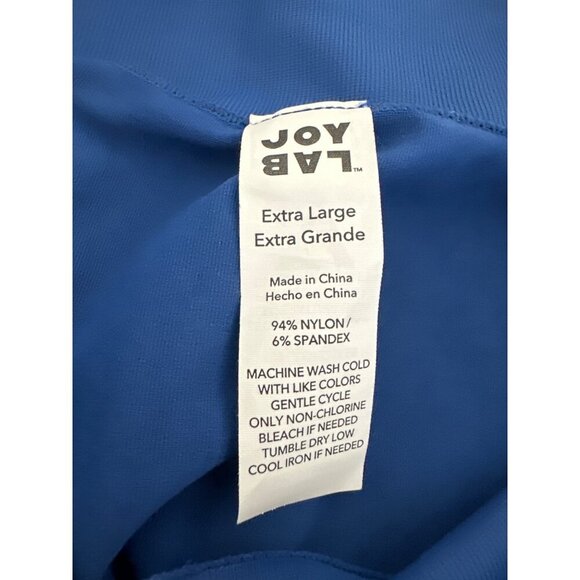 High-Waisted Blue Activewear Leggings With Tie-Dye Detail By JoyLab, XL - Picture 10 of 10